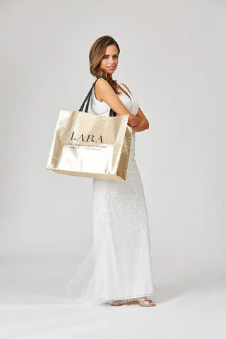 Lara Gold Tote Bag - Glamourous Grace