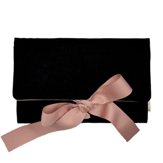 Large Jewelry Roll, Travel Pouch – Black - Glamourous Grace