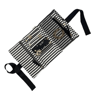 Large Jewelry Roll, Travel Pouch – Pink/Blush - Glamourous Grace