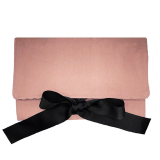 Large Jewelry Roll, Travel Pouch – Pink/Blush - Glamourous Grace
