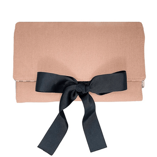 Large Jewelry Roll, Travel Pouch – Pink/Blush - Glamourous Grace
