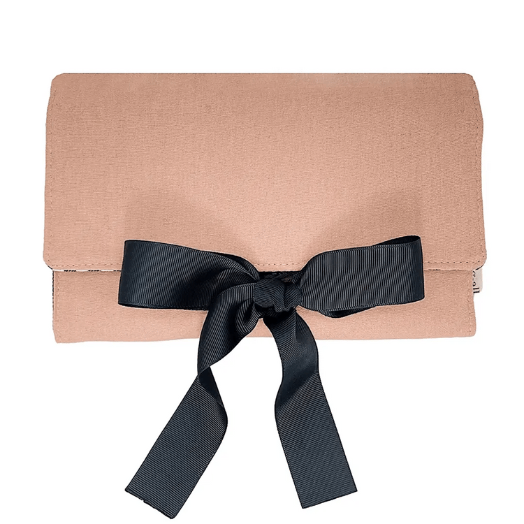 Large Jewelry Roll, Travel Pouch – Pink/Blush - Glamourous Grace