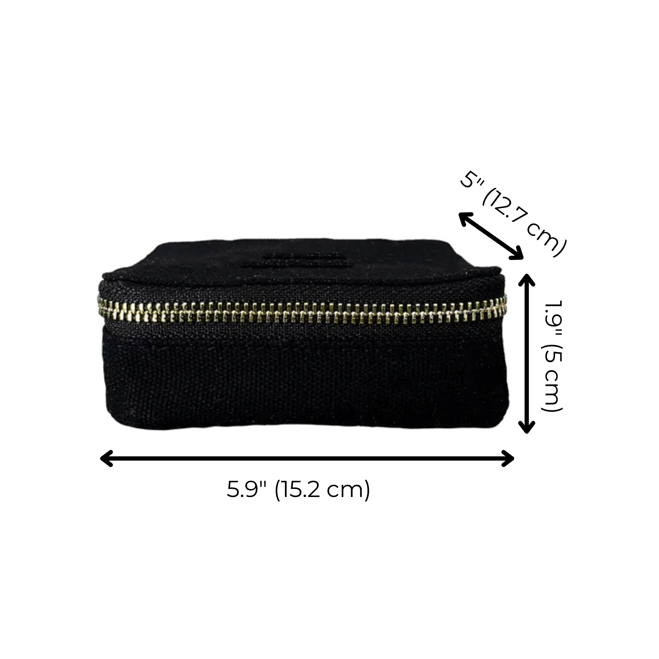 Large Pill Travel Case with Individual Daily Pill Organizer – Black - Glamourous Grace