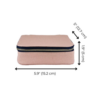 Large Pill Travel Case with Individual Daily Pill Organizer – Pink/Blush - Glamourous Grace