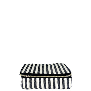 Large Pill Travel Case with Individual Daily Pill Organizer – Striped - Glamourous Grace