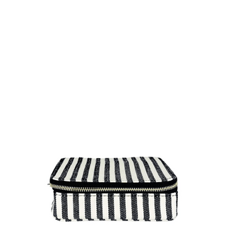 Large Pill Travel Case with Individual Daily Pill Organizer – Striped - Glamourous Grace