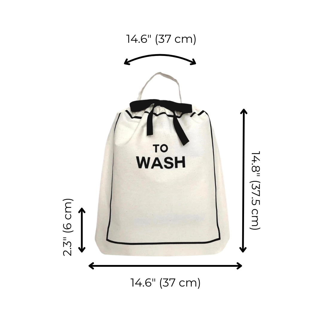 To Wash Laundry Bag – Cream - Glamourous Grace
