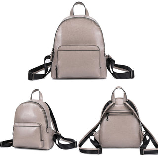 Leather Backpack Women Top Grain Leather Backpack Purse Top Natural Cowhide Leather City Backpack Leather Travel Rucksack SX3096