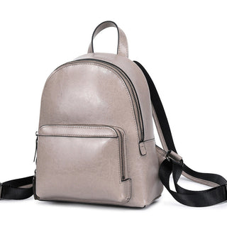 Leather Backpack Women Top Grain Leather Backpack Purse Top Natural Cowhide Leather City Backpack Leather Travel Rucksack SX3096