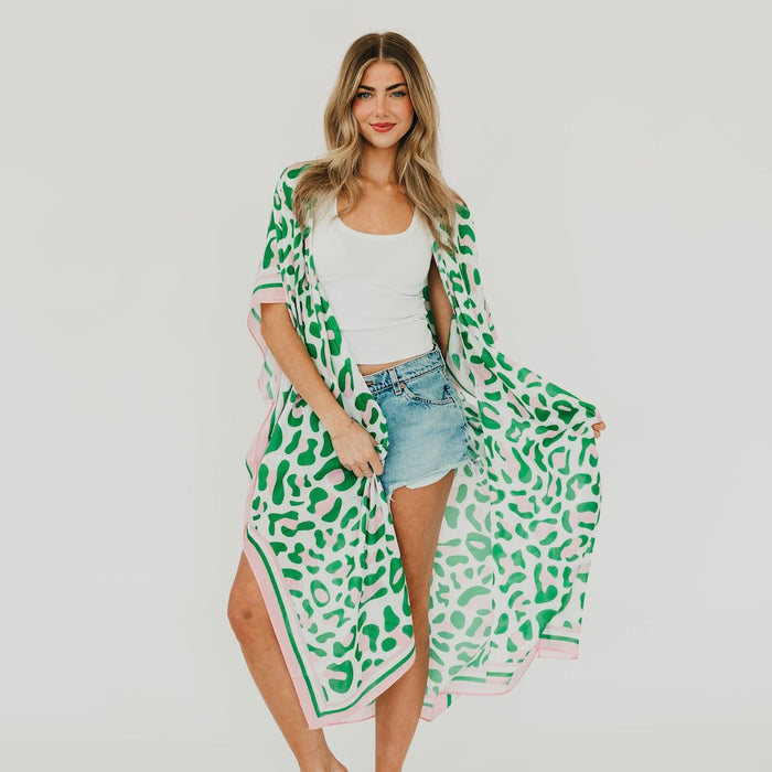 Lena Leopard Kimono - Glamourous Grace