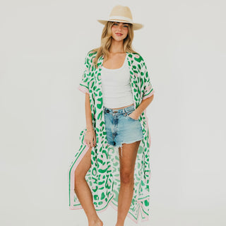 Lena Leopard Kimono