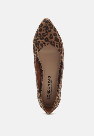 Geralda Suede Pointed Ballerinas - Glamourous Grace