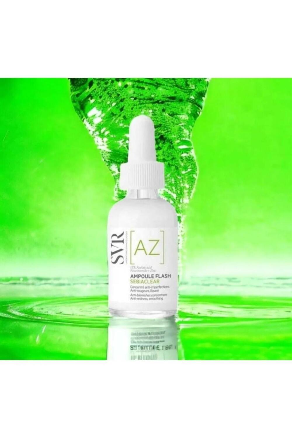 SVR Sebiaclear AZ Ampoule Flash 30ml - Concentrated Serum for Acne-Prone Skin with 15% Azelaic Acid - Glamourous Grace