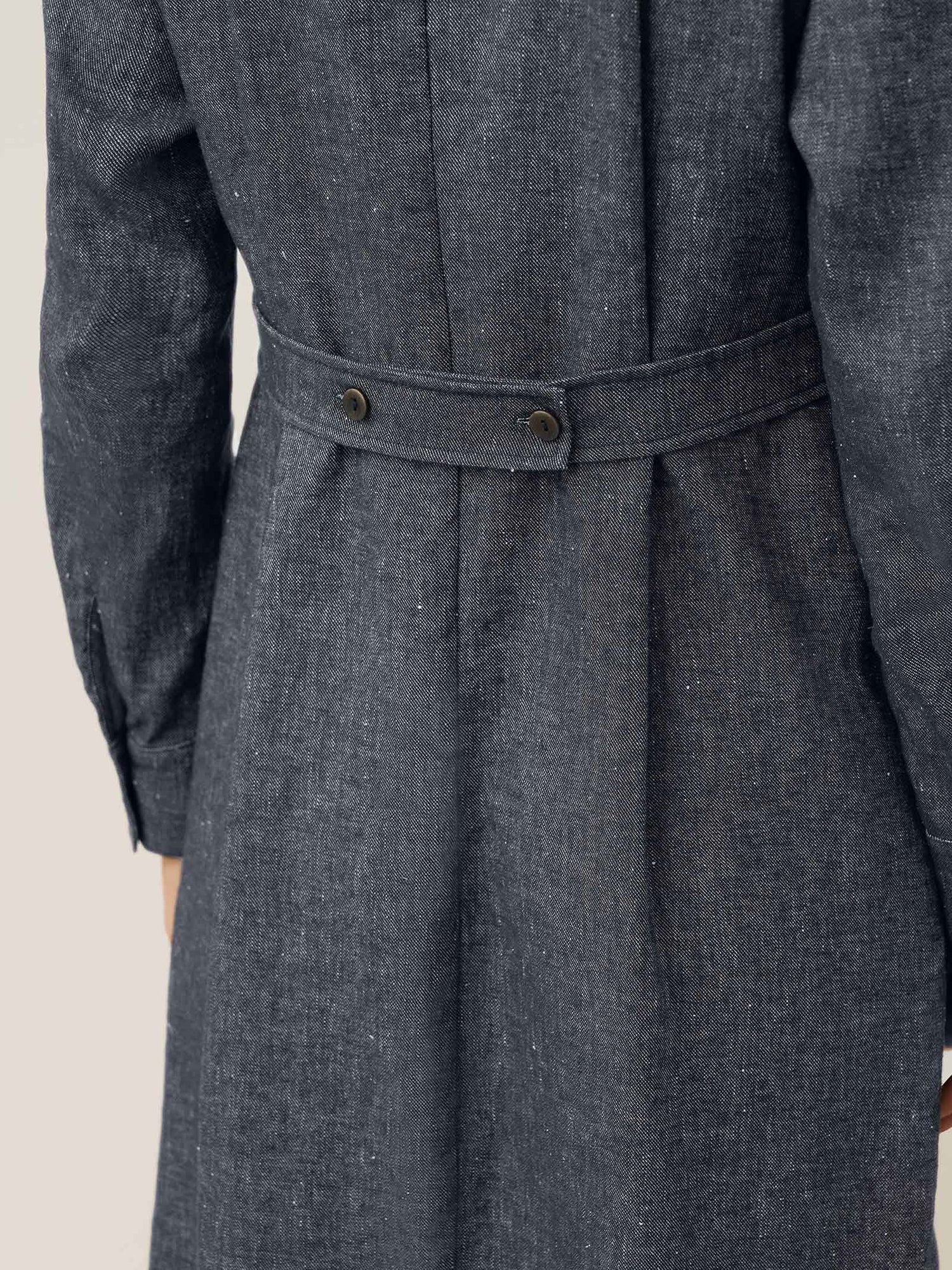 Linen Denim Texture Jacket Dress HANNAH - Glamourous Grace