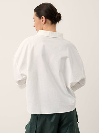 Linen Oversized Fit Pocket Shirt ELOWEN - Glamourous Grace