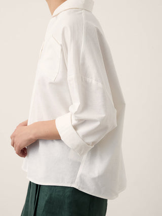 Linen Oversized Fit Pocket Shirt ELOWEN - Glamourous Grace