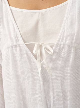 Linen V-Neck Cover-Up and Slip Dress Set CASS - Glamourous Grace