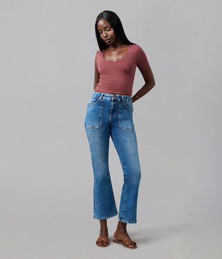 BILLIE-IM High Rise Bootcut Jeans