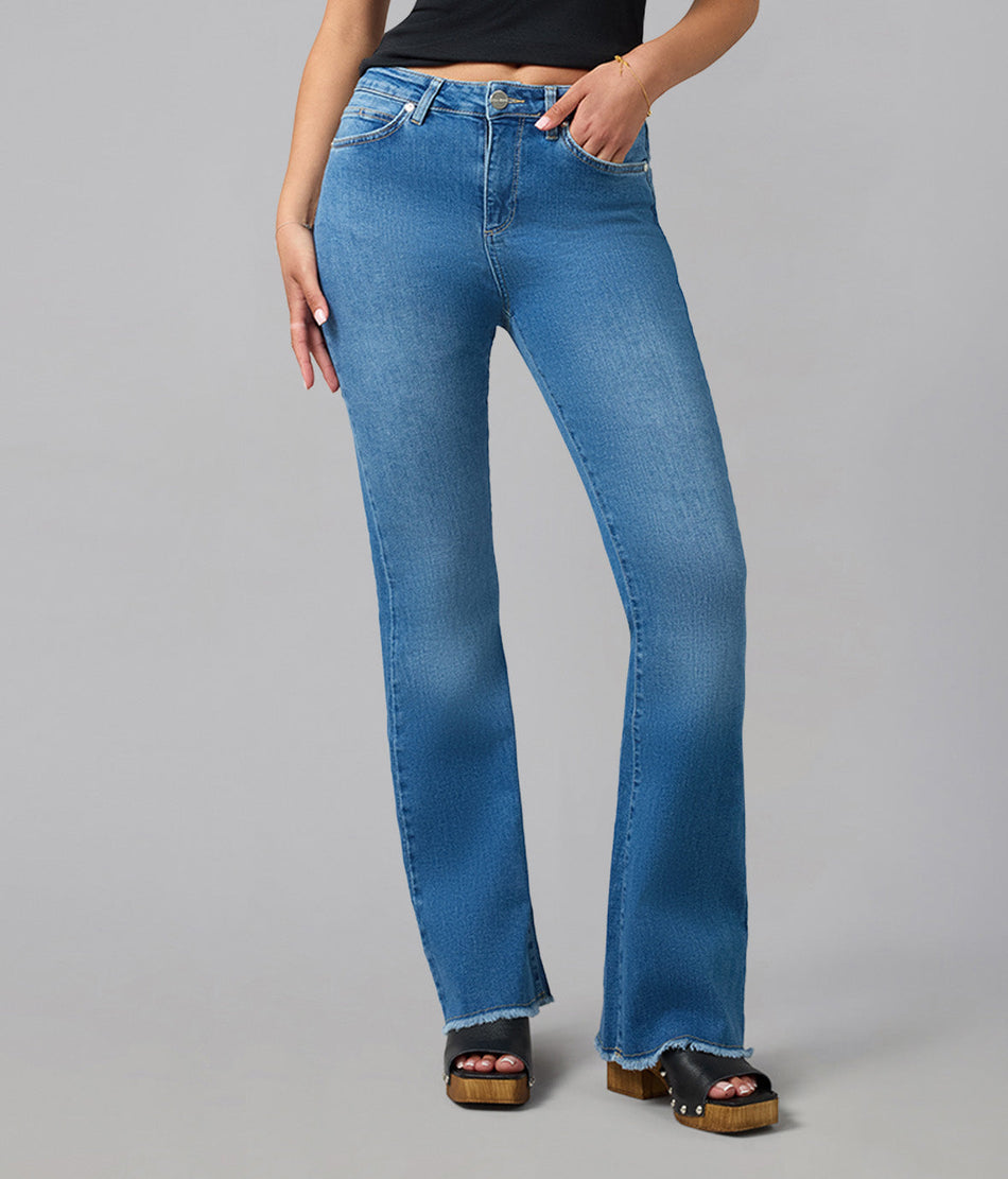 ALICE-MDL High Rise Flare Jeans