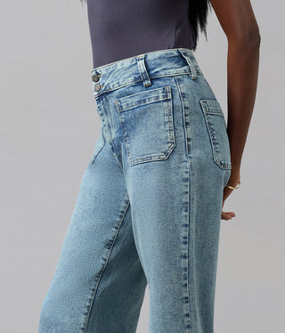 COLETTE-MDL High Rise Wide Leg Jeans