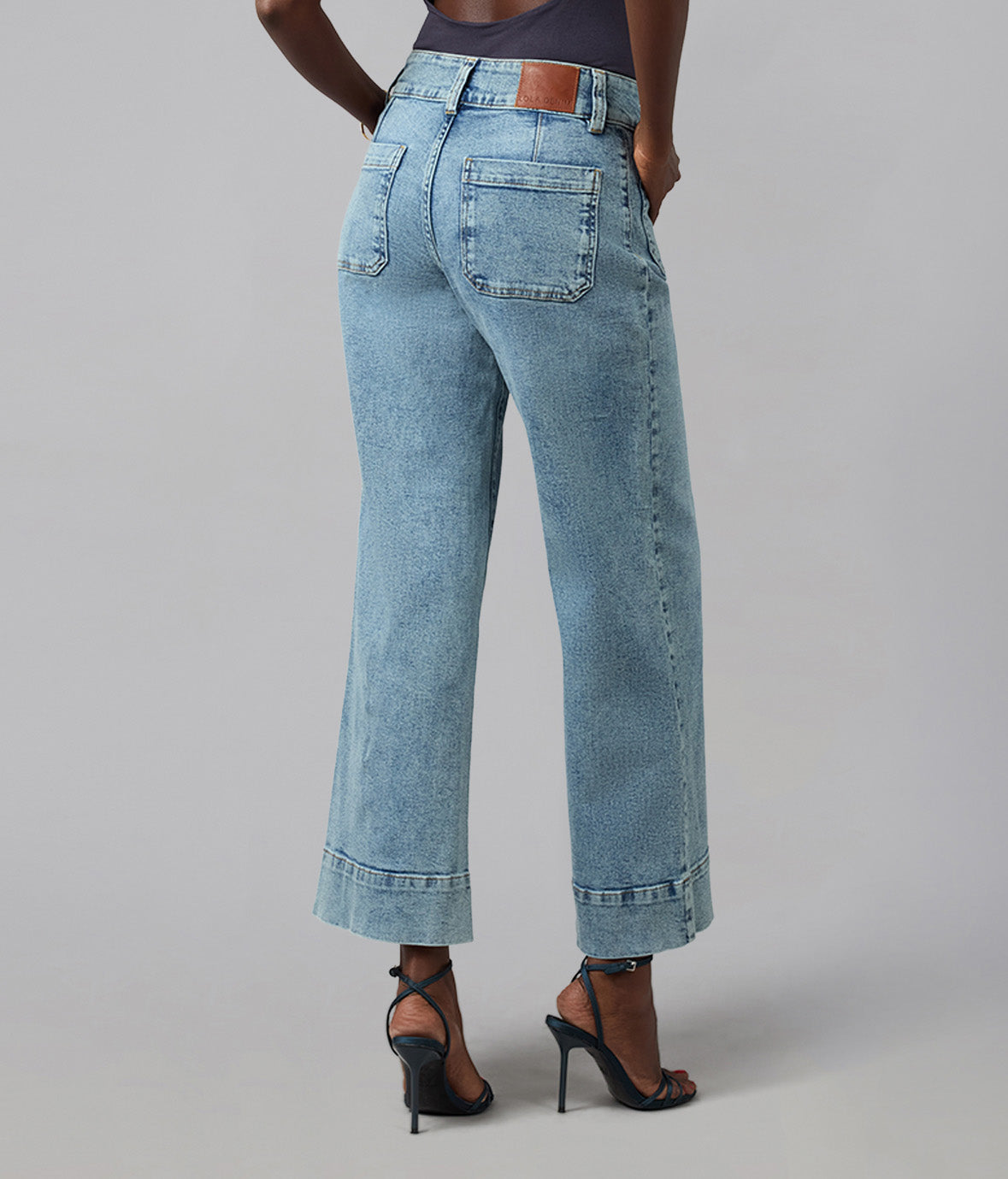 COLETTE-MDL High Rise Wide Leg Jeans