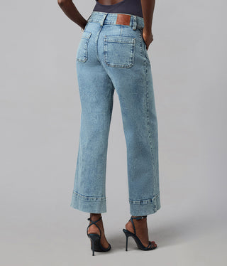 COLETTE-MDL High Rise Wide Leg Jeans