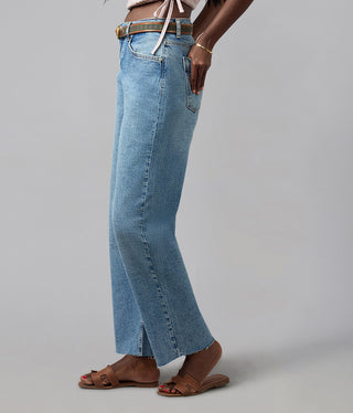 DYLAN-DB High Rise Barrel Jeans