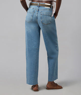 DYLAN-DB High Rise Barrel Jeans