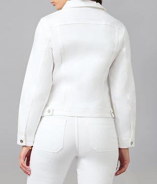 GABRIELLA-WHT Classic Denim Jacket