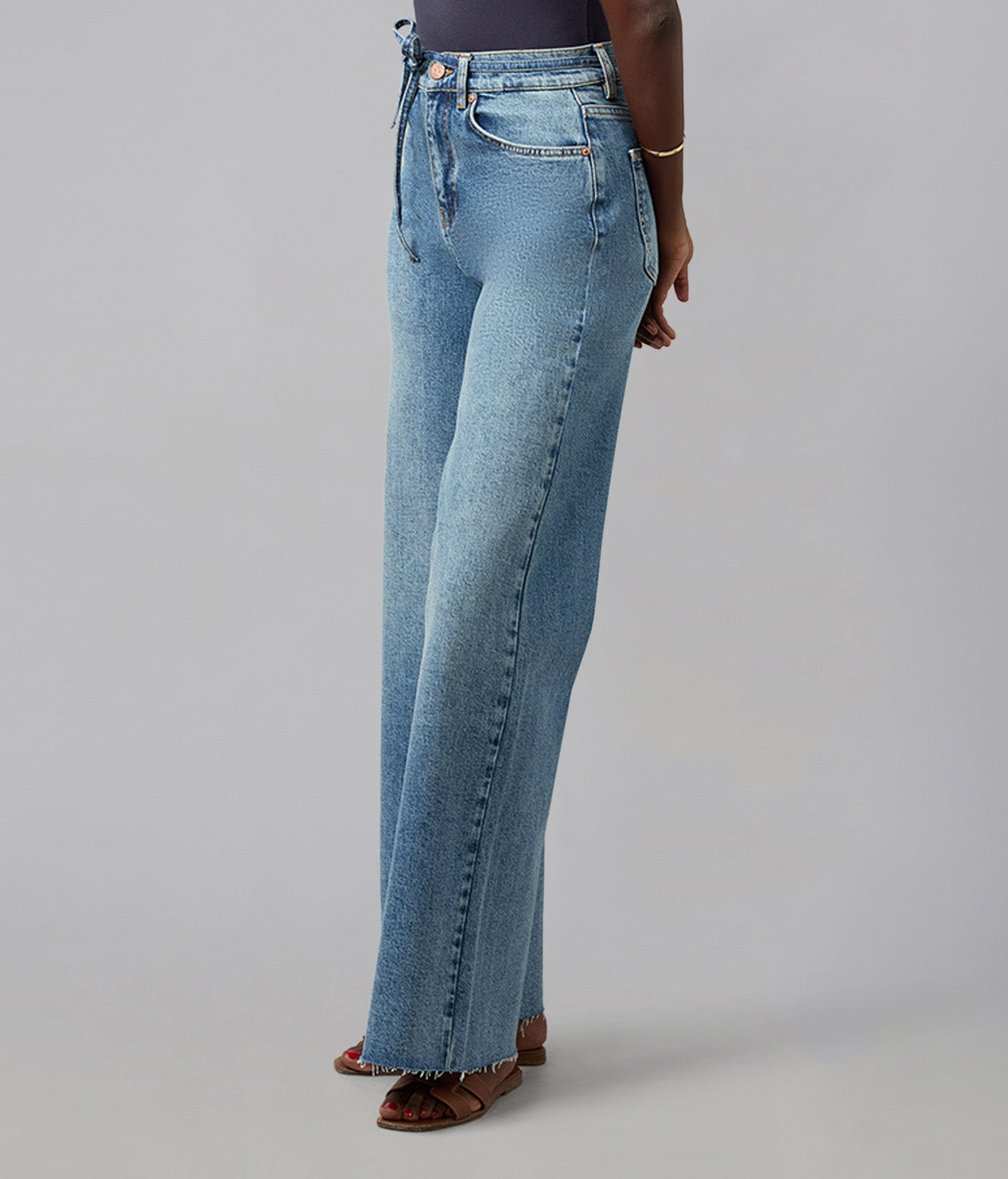 MILAN-DB Ultra High Rise Wide Leg Jeans