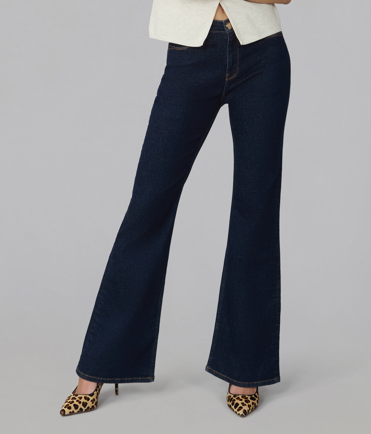 ALICE-DRB High Rise Flare Jeans