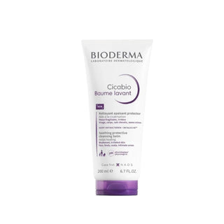 Bioderma Cicabio Soothing Cleansing Balm for Sensitive Skin - Gentle, Reparative Skincare, 6.76 fl oz - Glamourous Grace