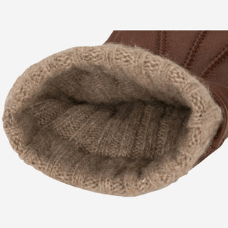 Lorenzo (brown) - Italian gloves made of American deerskin leather with cashmere lining - Glamourous Grace