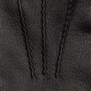 Lorenzo (black) - Italian gloves made of American deerskin leather with cashmere lining - Glamourous Grace