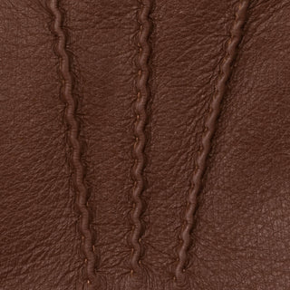 Lorenzo (brown) - Italian gloves made of American deerskin leather with cashmere lining - Glamourous Grace