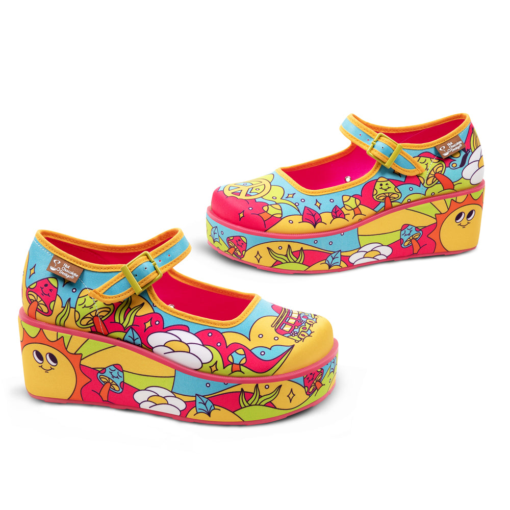 Love On The Road Women's Mary Jane Platforms - Glamourous Grace