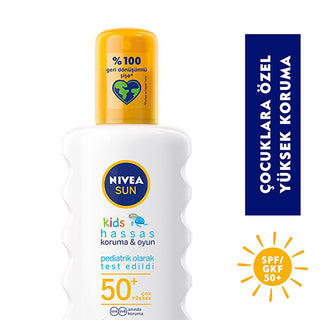 Nivea Baby Sunscreen SPF 50+ - High Protection Kids Sunscreen Spray for Sensitive Skin - Pediatrician Approved & Water Resistant - UVA/UVB Protection - Glamourous Grace