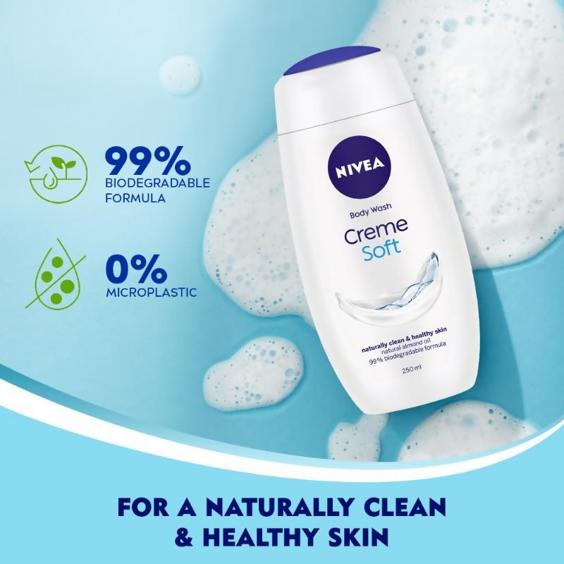 Nivea Body Wash- Creme Soft Naturally Clean - Glamourous Grace