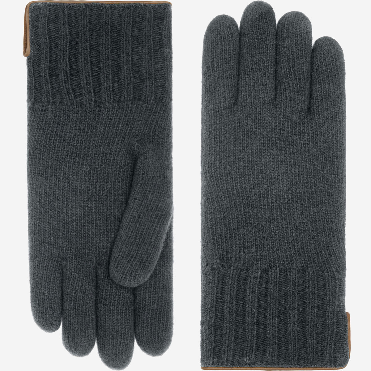Luciano (grey) - Handmade Italian knitted wool gloves with luxurious cashmere lining - Glamourous Grace