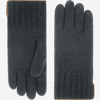 Luciano (grey) - Handmade Italian knitted wool gloves with luxurious cashmere lining - Glamourous Grace