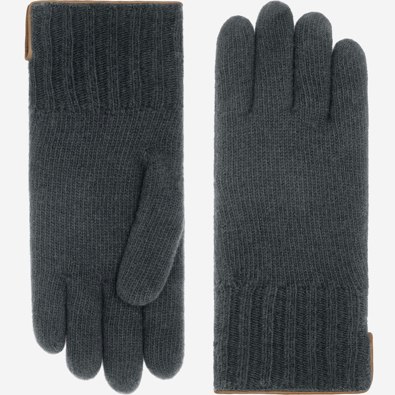 Luciano (grey) - Handmade Italian knitted wool gloves with luxurious cashmere lining - Glamourous Grace