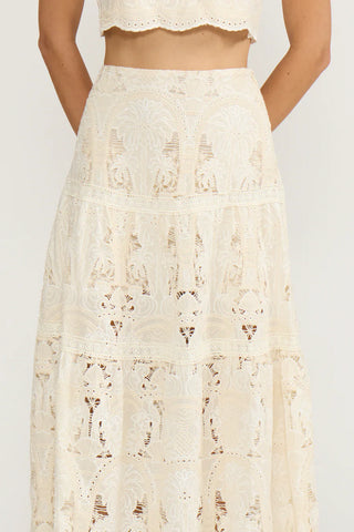 Kelly Crochet Lace Maxi Skirt