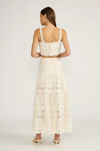 Kelly Crochet Lace Maxi Skirt