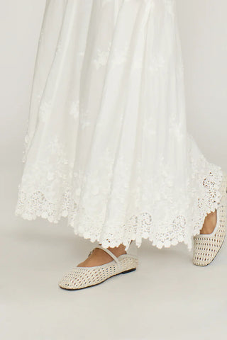 Jolene White Eyelet Skirt