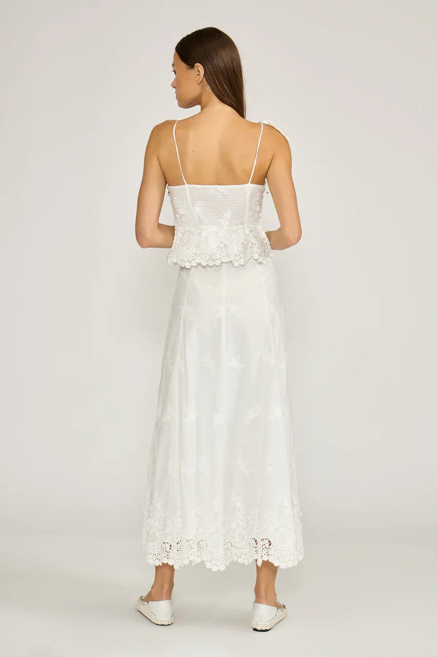 Alice Eyelet White Top