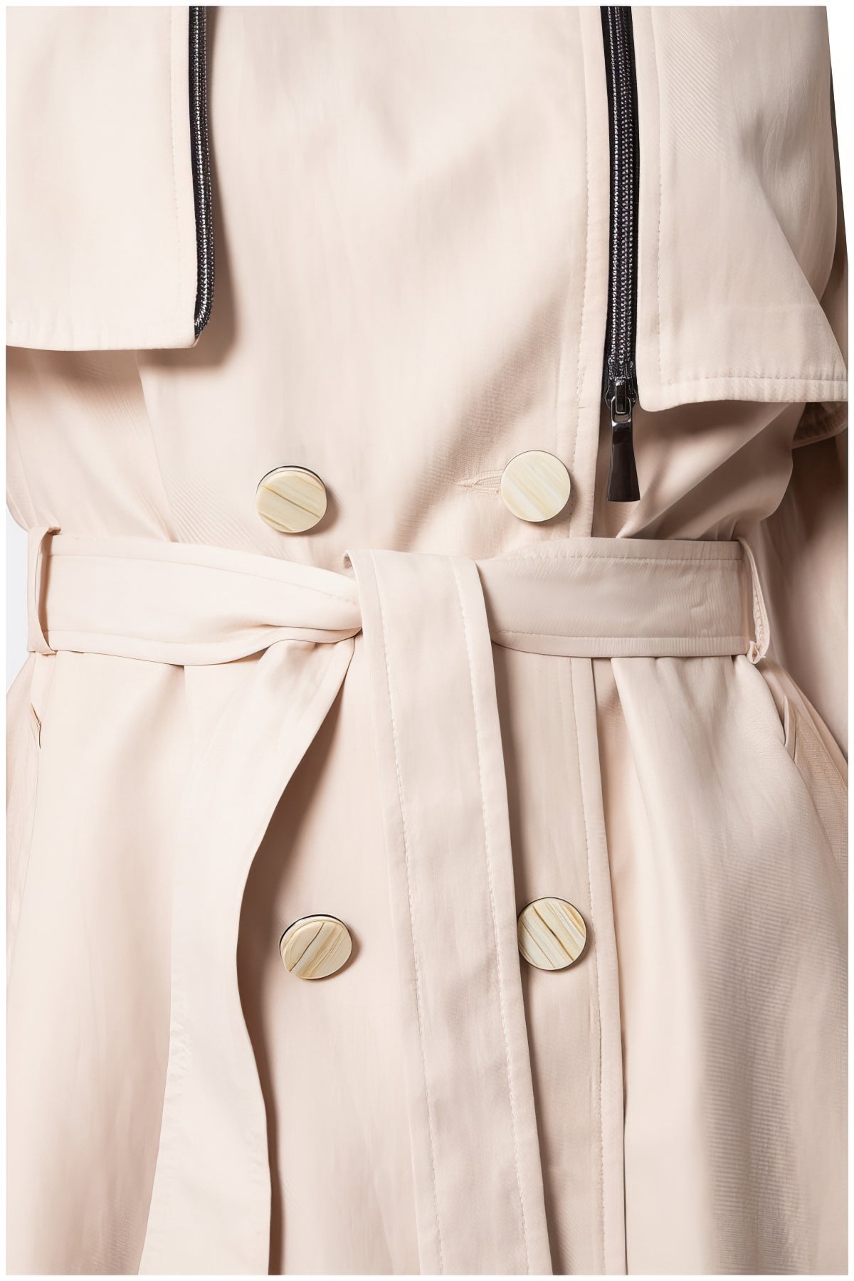 Beige Classic Long Coat, Kim