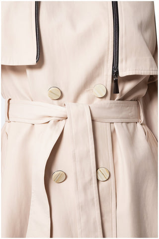 Beige Classic Long Coat, Kim
