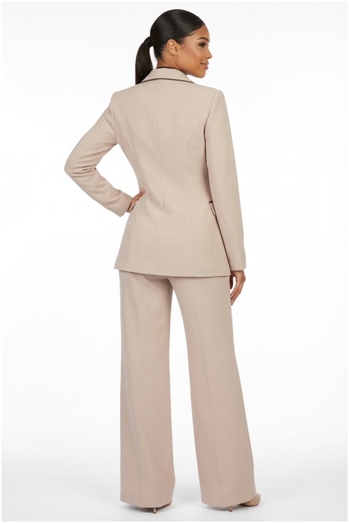 Beige Tailored Blazer, Natasha