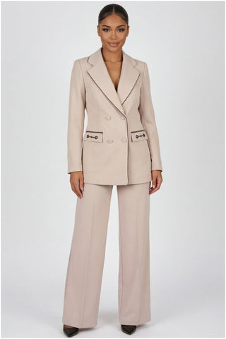 Beige Tailored Blazer, Natasha