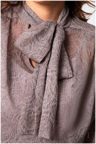 Beige Bow Detail Dress, Natasha